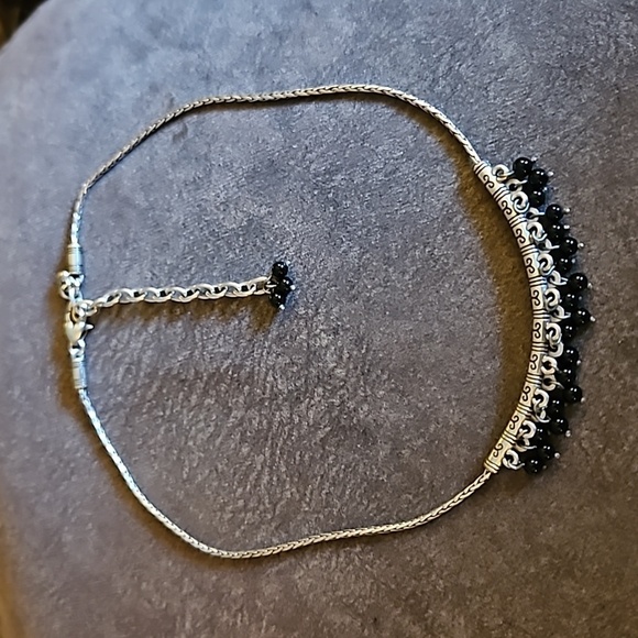 BRIGHTON Figaro Black Bauble Bead Bar Necklace - Picture 2 of 5